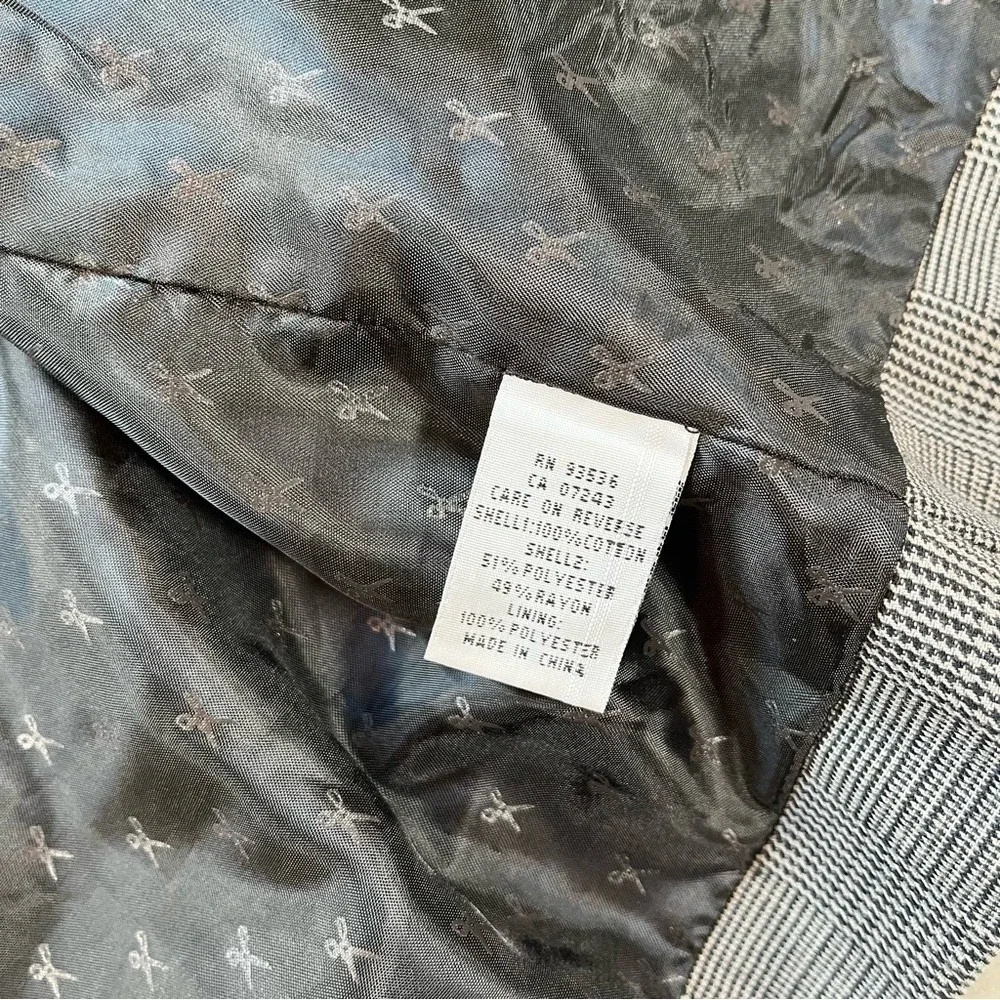 Marc Ecko Vest L Grey Glen Plaid Waistcoat Formal Dandy Peaky Blinders Steampunk